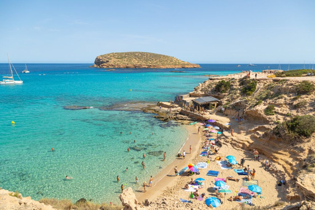 Cala Conta – The Best Beach in San José Ibiza for Turquoise Water