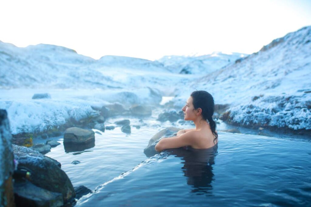 Hot springs Keykjavik Iceland