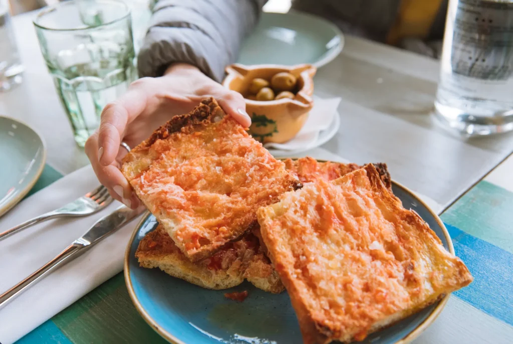 Catalan Dishes Pa Amb Tomaquet Barcelona