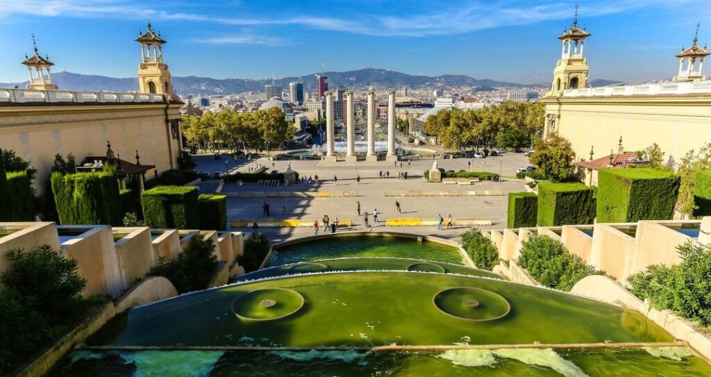 Montjuïc Barcelona Spain Mountain Hill