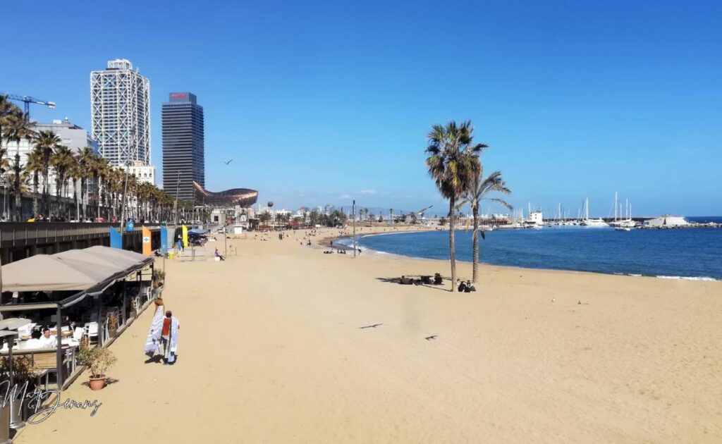 Somorrostro Beach in Barcelona