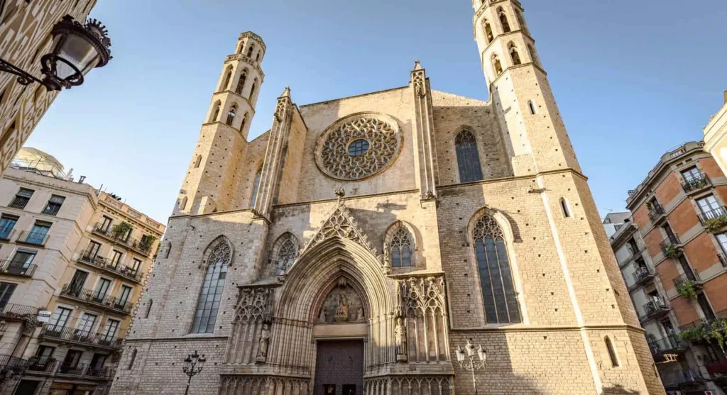 The Basilica of Santa Maria del Mar Barcelona El Born